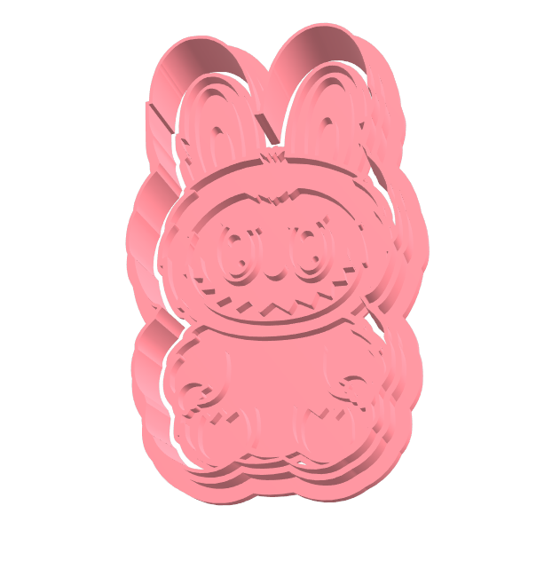 Labubu uitsteker + stempel - 3D-geprint