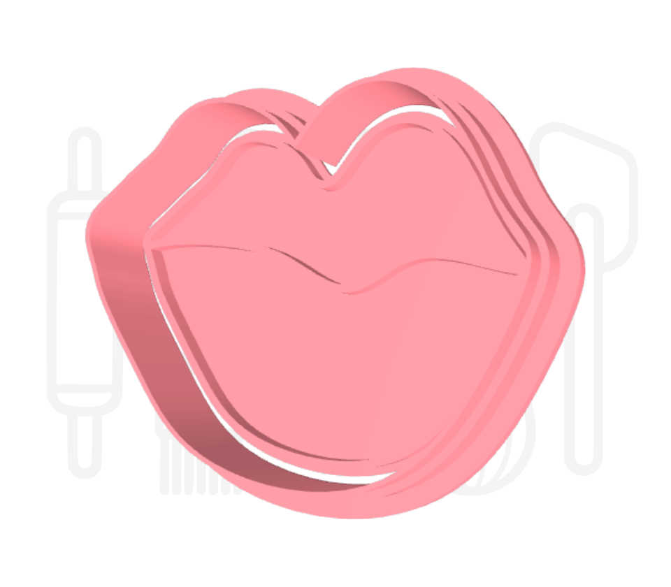 Lippen uitsteker + stempel - 3D geprint
