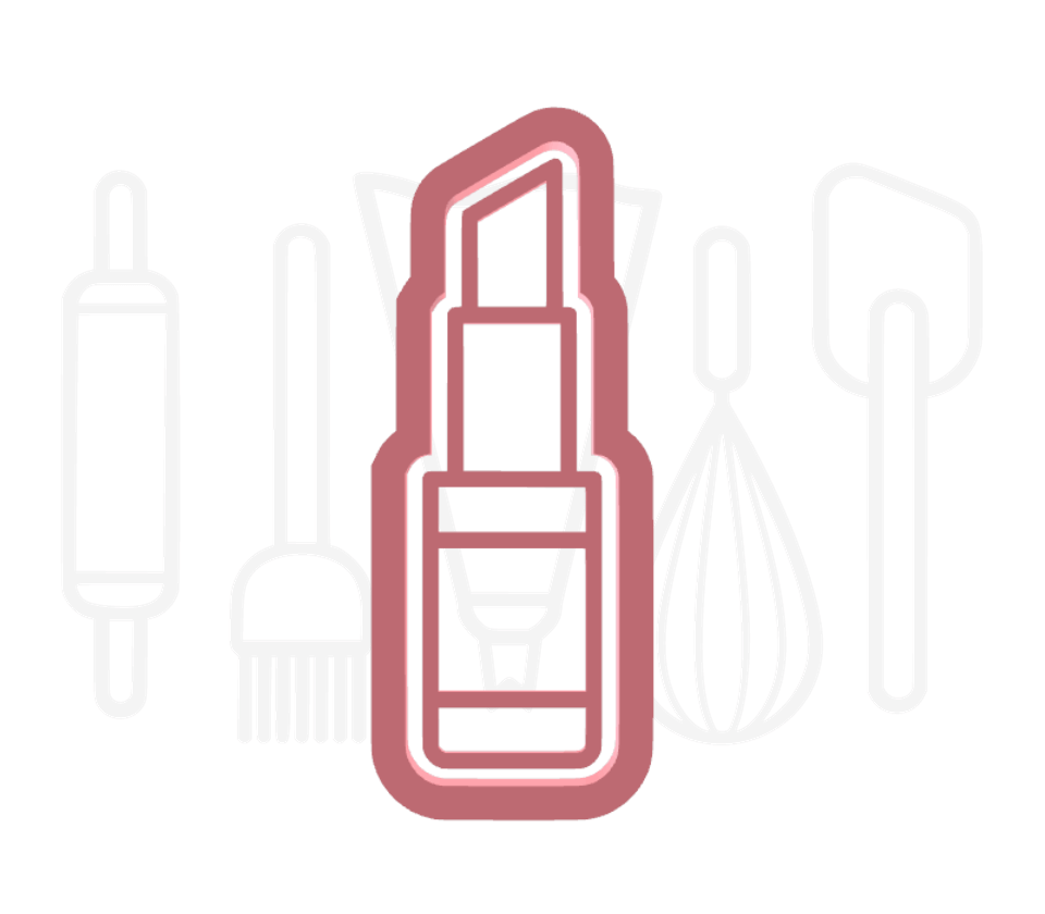 Lippenstift uitsteker + stempel - 3D-geprint