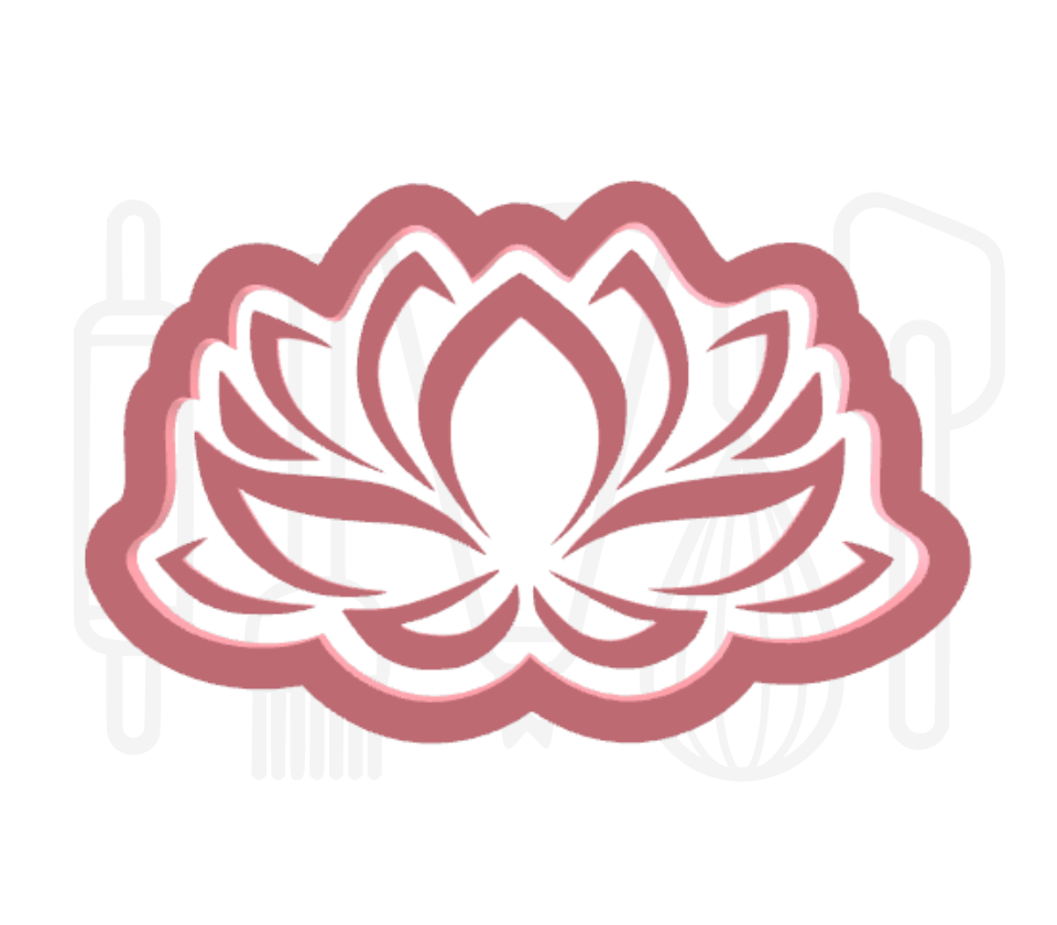 Lotusbloem uitsteker + stempel - 3D-geprint