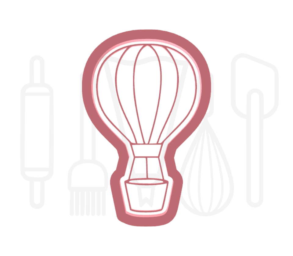 Luchtballon uitsteker + stempel - 3D-geprint