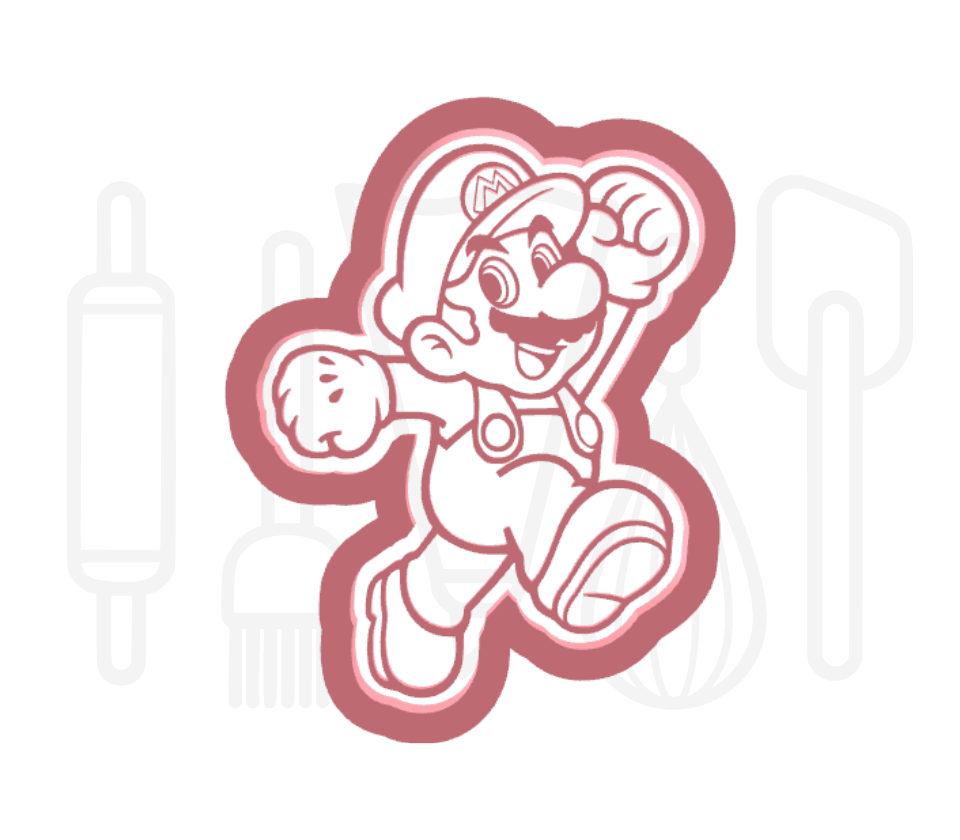 Loodgieter poppetje uitsteker + stempel - 3D-geprint