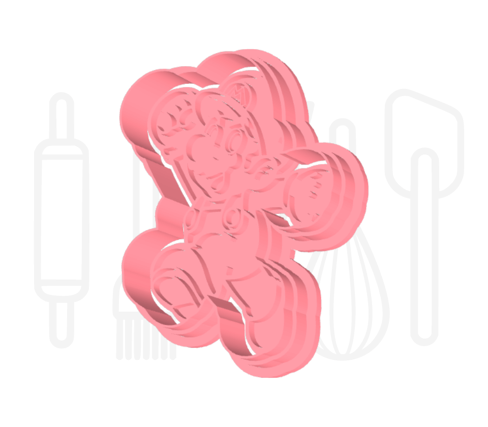 Loodgieter poppetje uitsteker + stempel - 3D-geprint