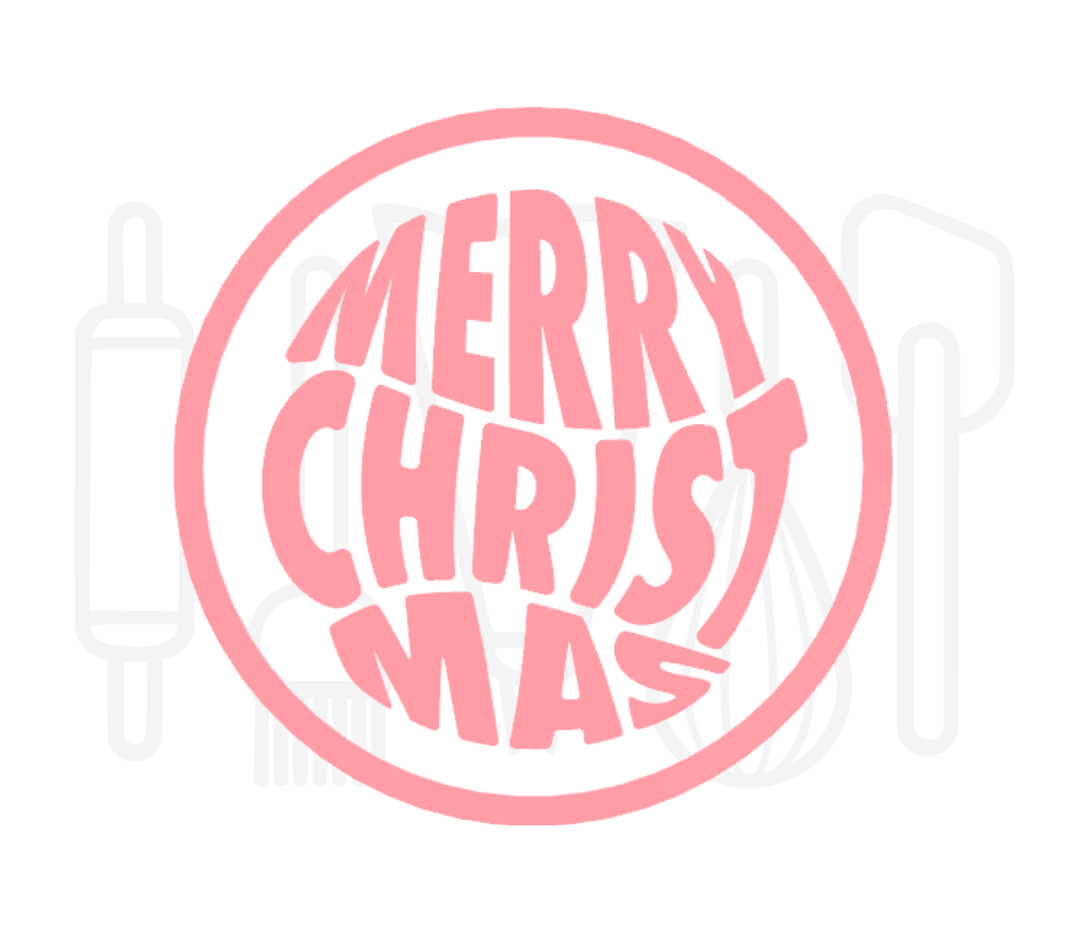 Fondant stempel Merry christmas - 3D Geprint