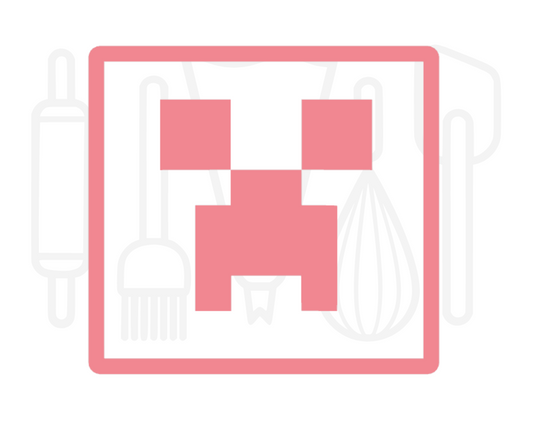 Minecraft creeper hoofd uitsteker + stempel - 3D-geprint