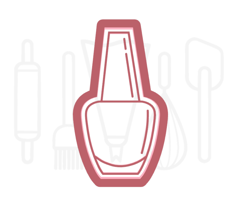 Nagellak 2 uitsteker + stempel - 3D-geprint