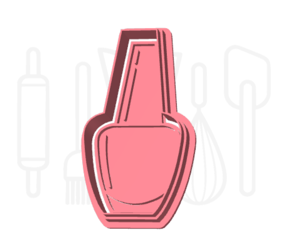 Nagellak 2 uitsteker + stempel - 3D-geprint