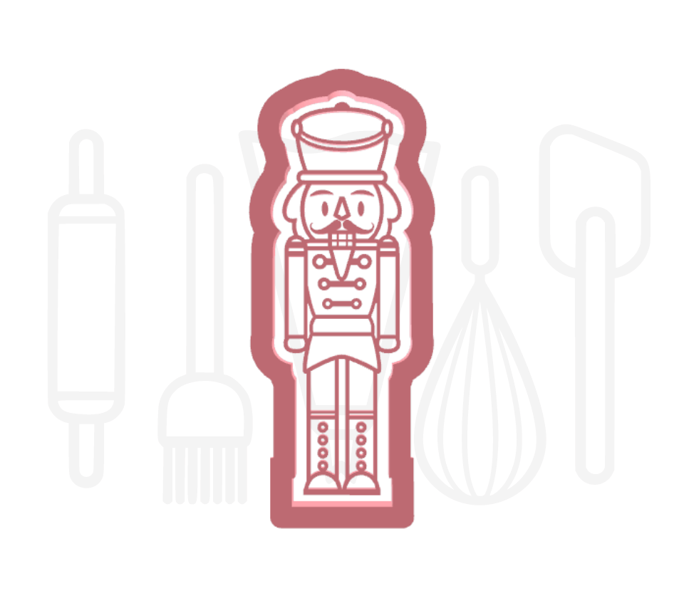 Notenkraker uitsteker + stempel - 3D-geprint