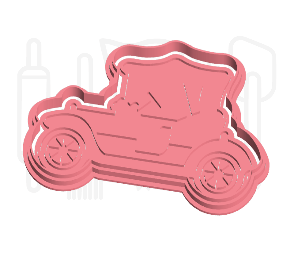 Oldtimer uitsteker + stempel - 3D-geprint