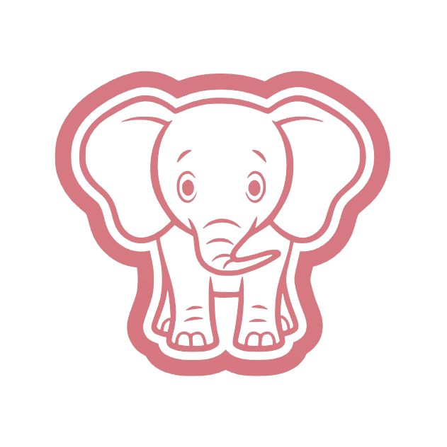 Olifant uitsteker + stempel - 3D-geprint