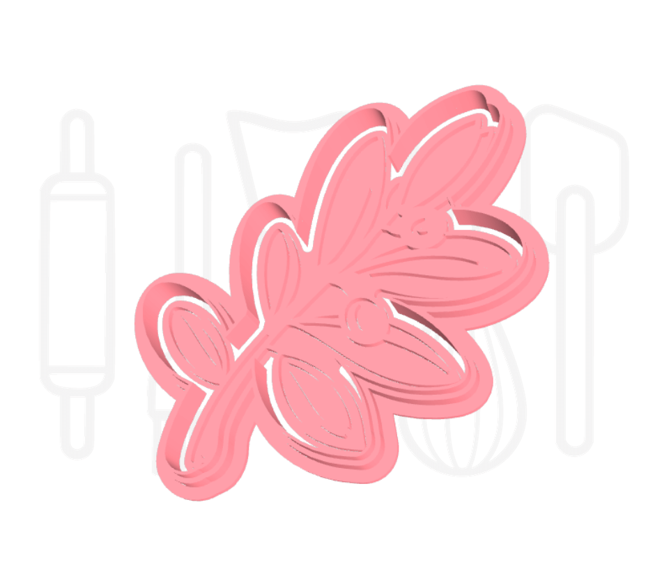 Olijftak uitsteker + stempel - 3D-geprint
