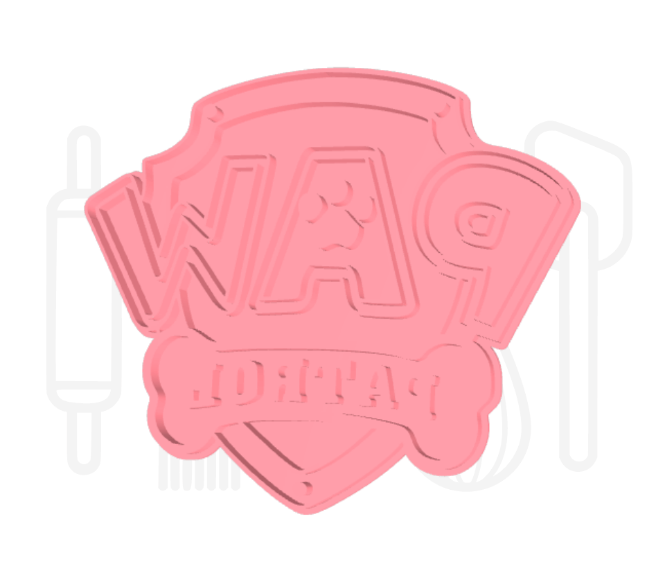 Hondenclub logo uitsteker + stempel - 3D-geprint