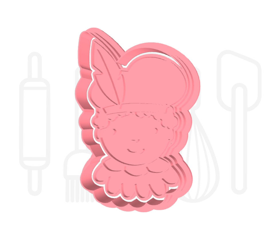 Piet uitsteker + stempel - 3D geprint