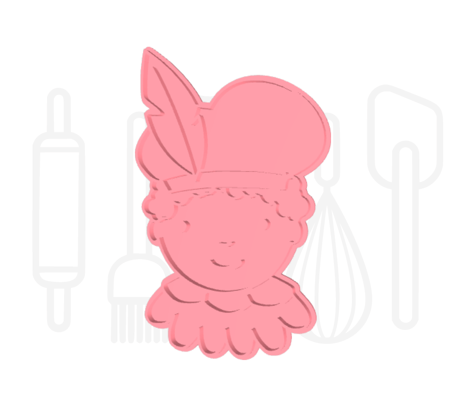 Piet uitsteker + stempel - 3D geprint