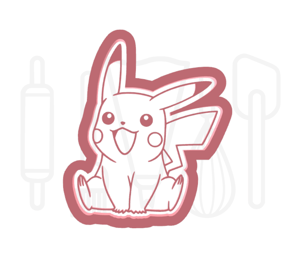 Pocket monster 2 uitsteker + stempel - 3D geprint
