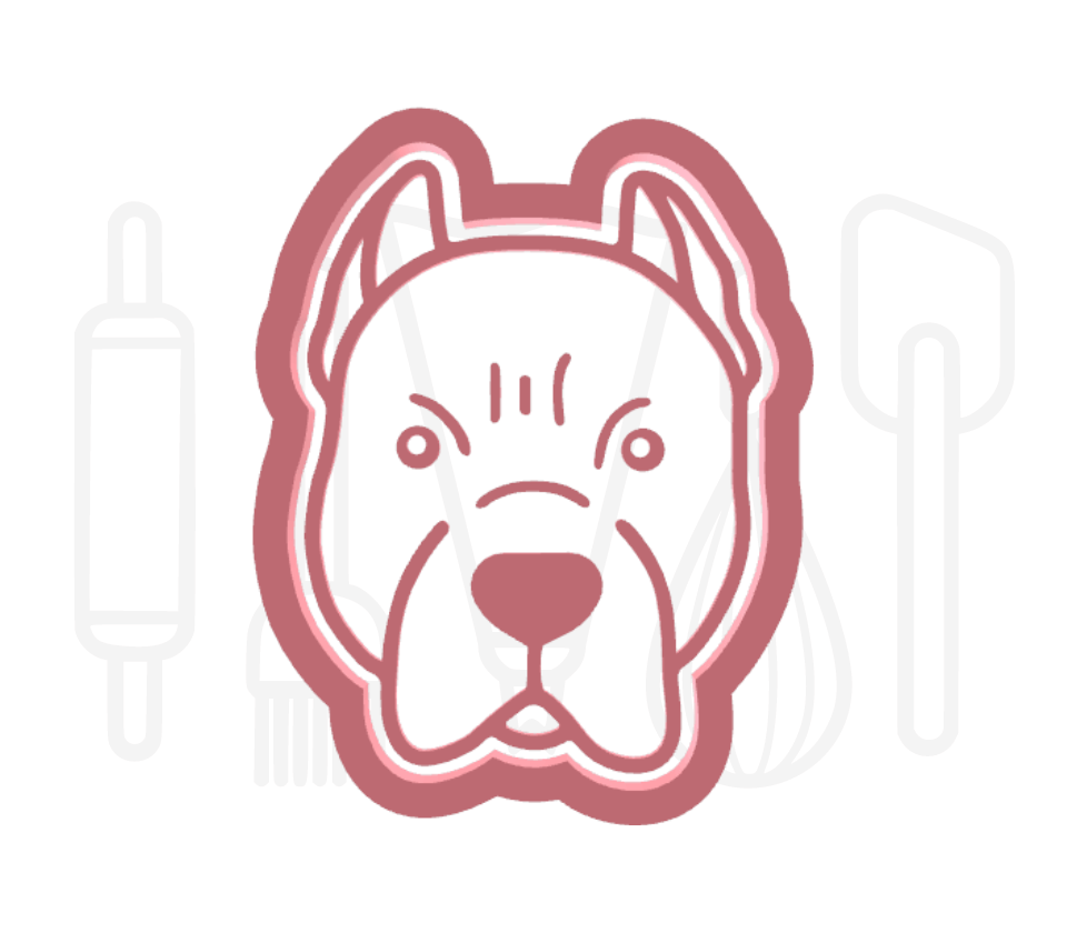 Pitbull uitsteker + stempel - 3D-geprint