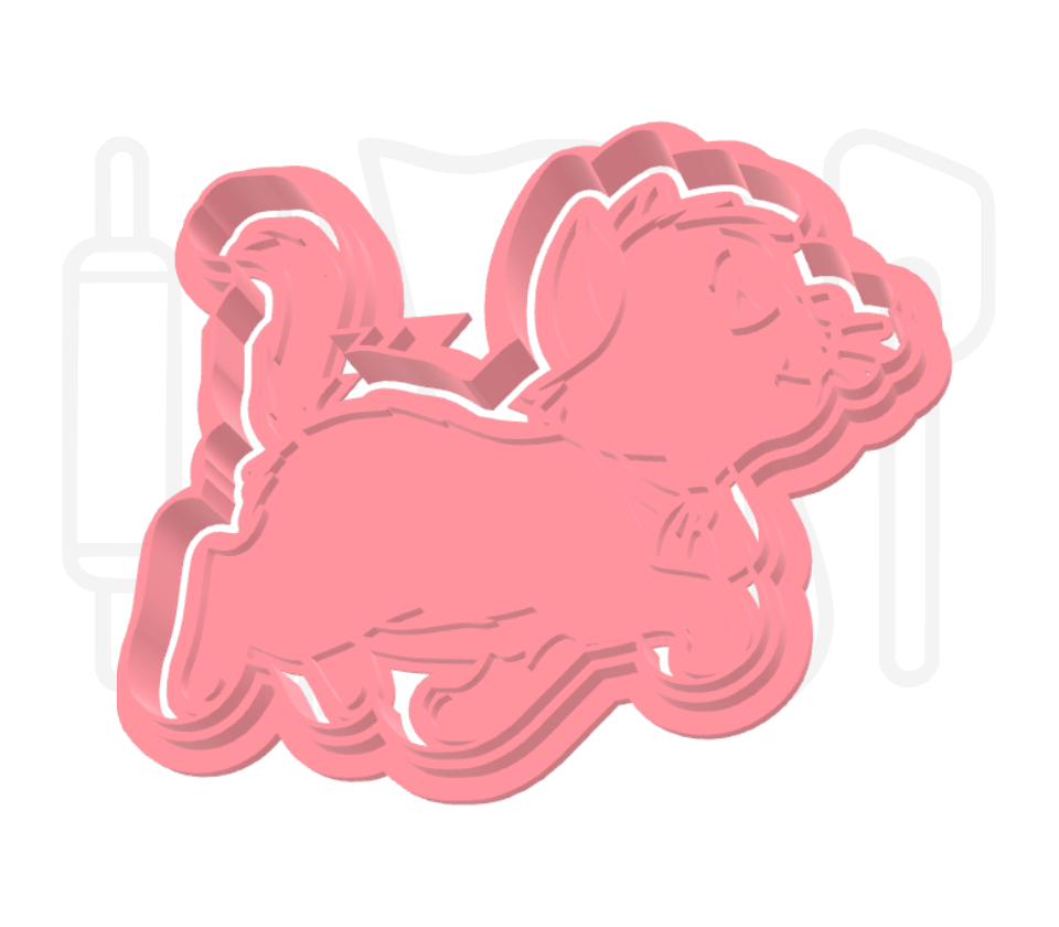 Poes Berlioz uitsteker + stempel - 3D-geprint
