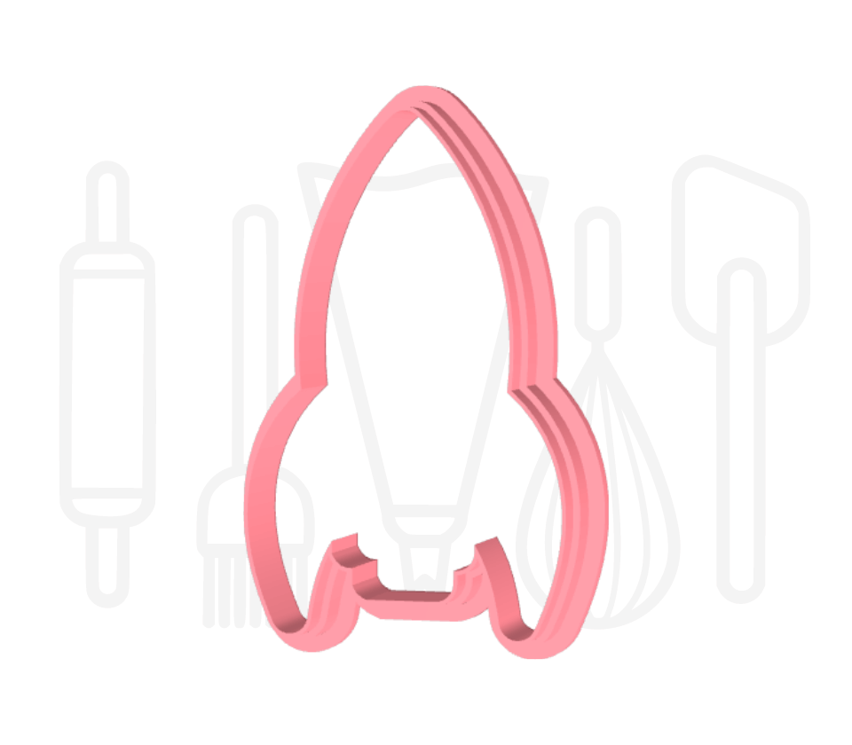 Raket uitsteker + stempel - 3D-geprint