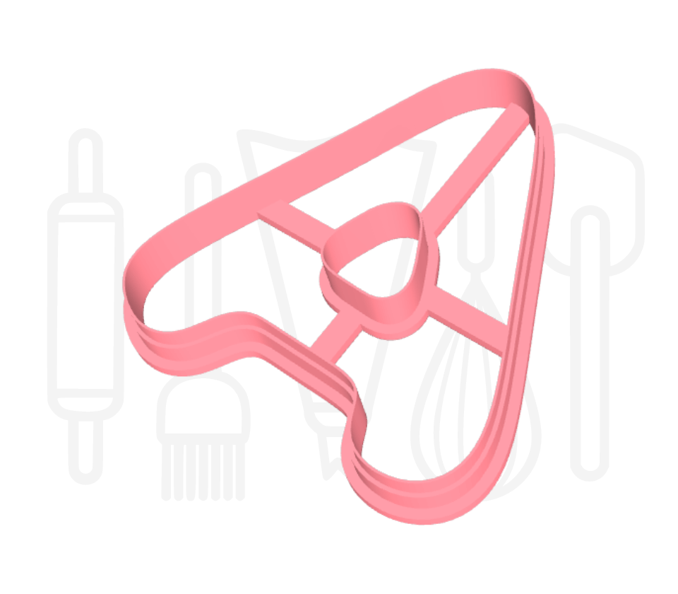Letter A uitsteker - rond - 3D geprint