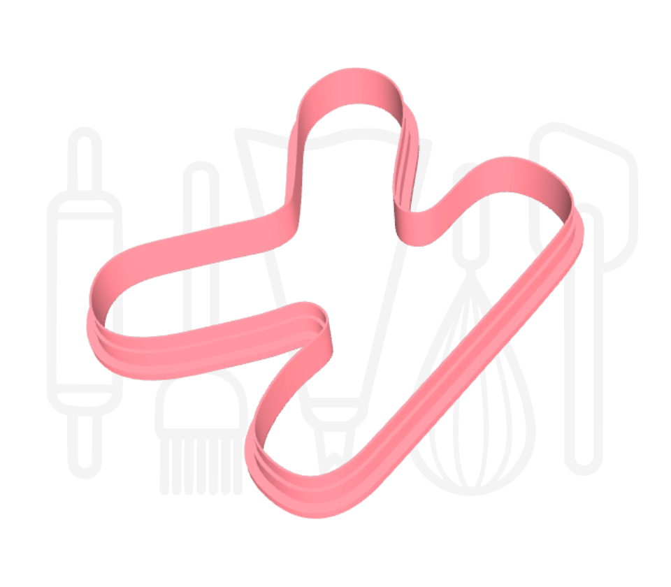 Letter K uitsteker - rond - 3D geprint