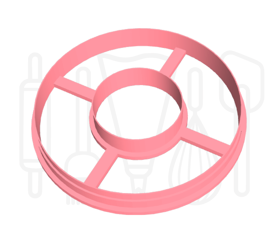 Letter O uitsteker - rond - 3D geprint