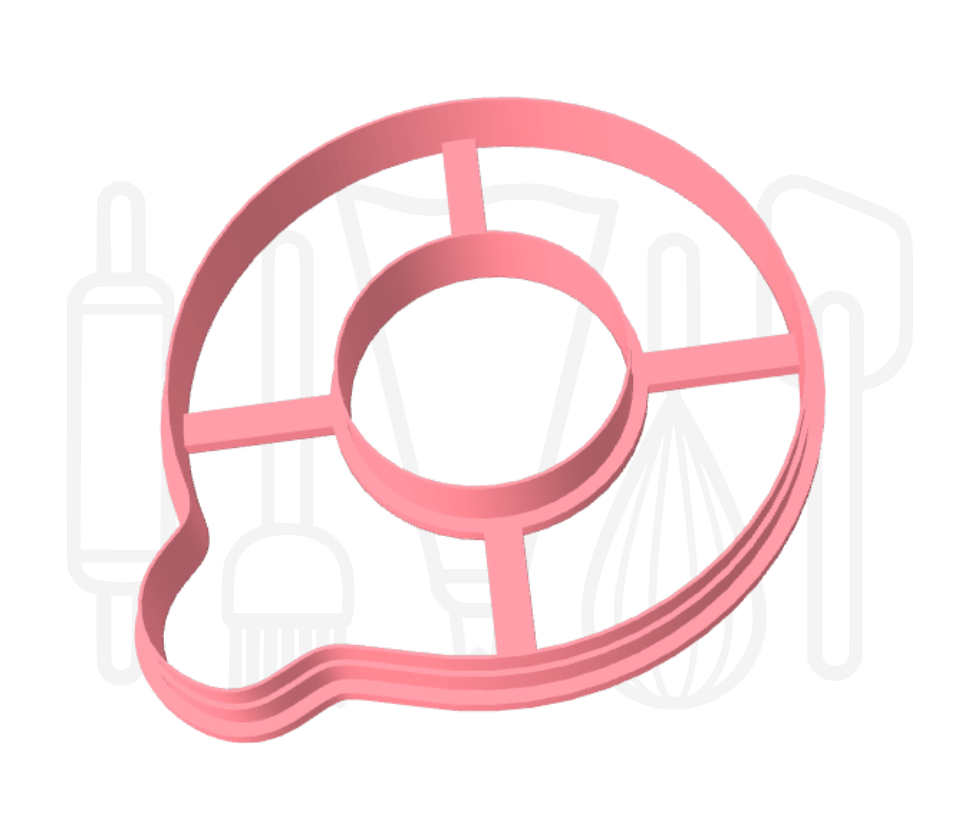 Letter Q uitsteker - rond - 3D geprint