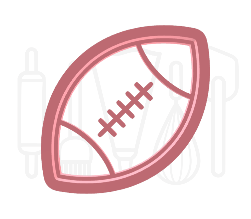 Rugbybal uitsteker + stempel - 3D geprint