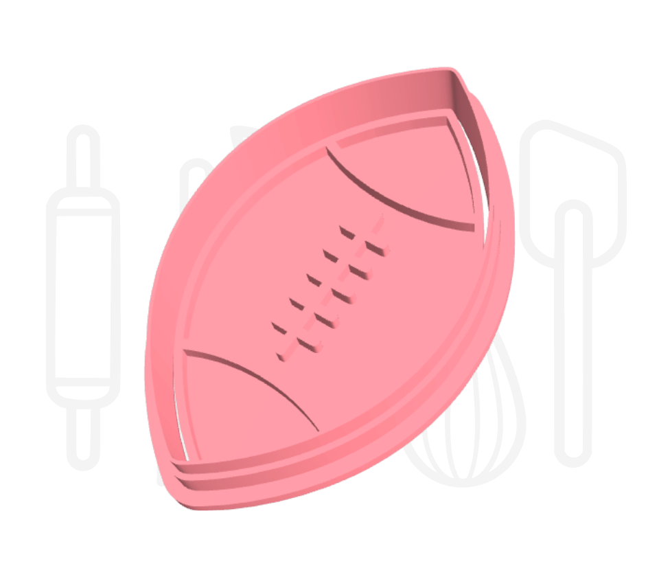 Rugbybal uitsteker + stempel - 3D geprint