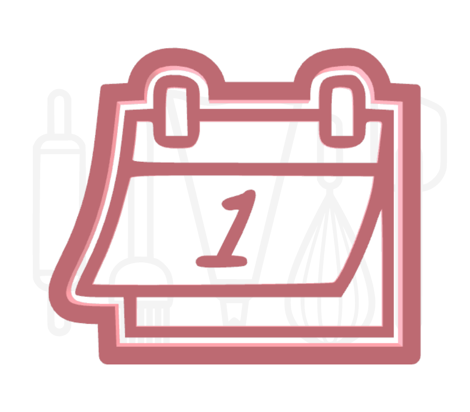 Scheurkalender uitsteker + stempel - 3D-geprint