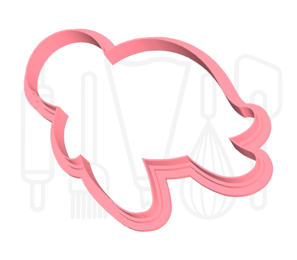 Schildpad uitsteker + stempel - 3D-geprint
