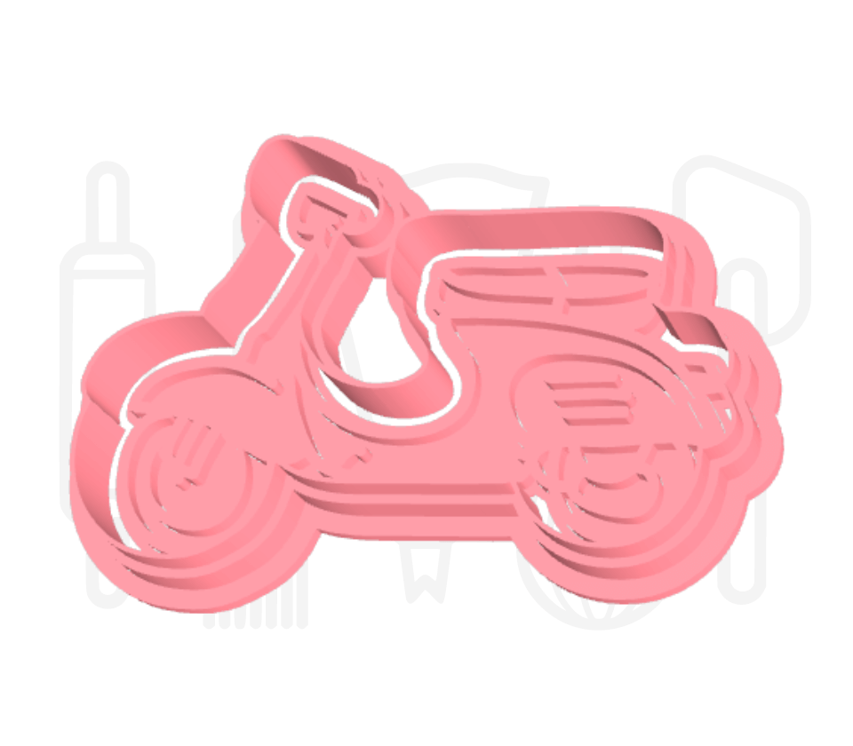 Scooter uitsteker + stempel - 3D-geprint