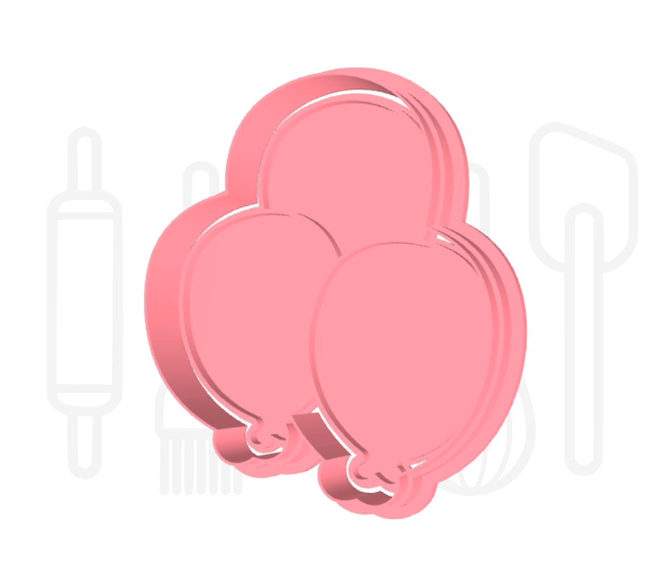 Set balonnen uitsteker + stempel - 3D geprint
