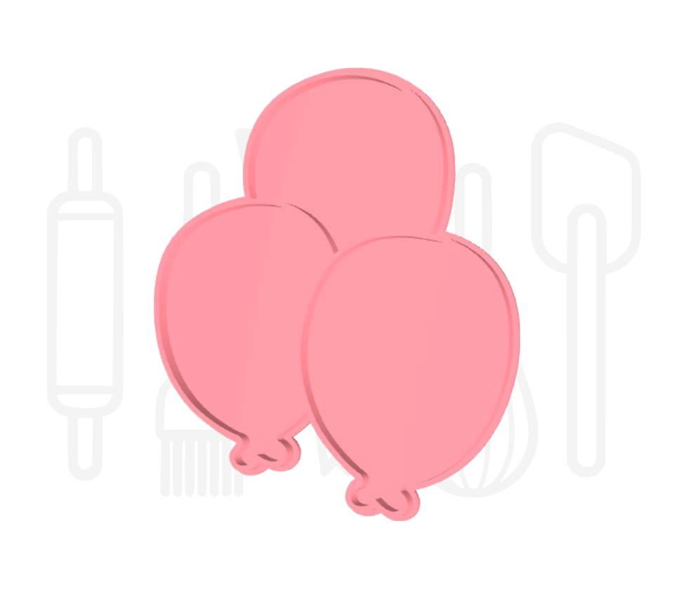 Set balonnen uitsteker + stempel - 3D geprint