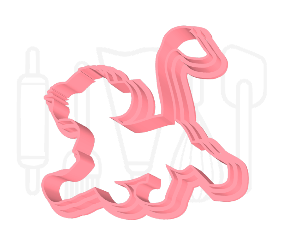 Leeuwenwelpje uitsteker - 3D-geprint