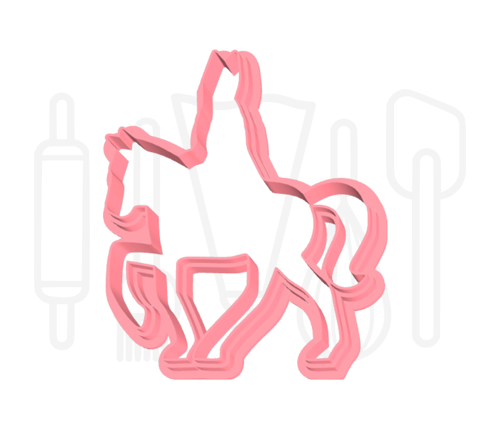 Sinterklaas op zijn paard uitsteker - 3D geprint