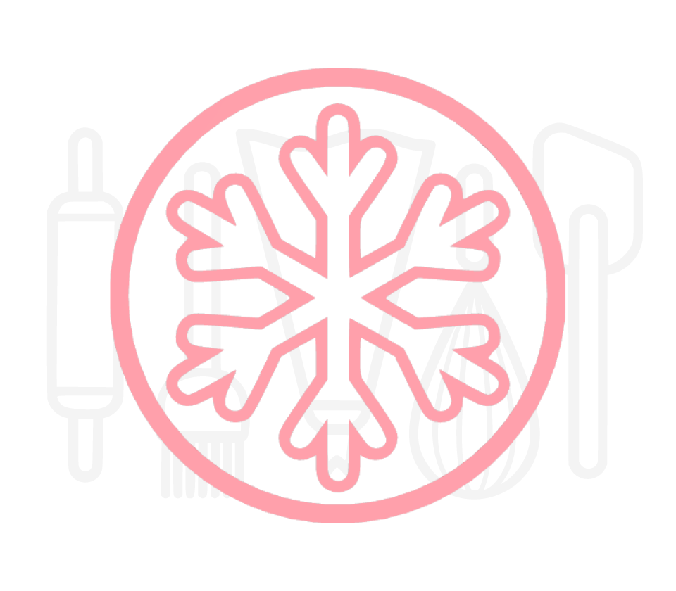 Fondant stempel Sneeuwvlok - 3D Geprint