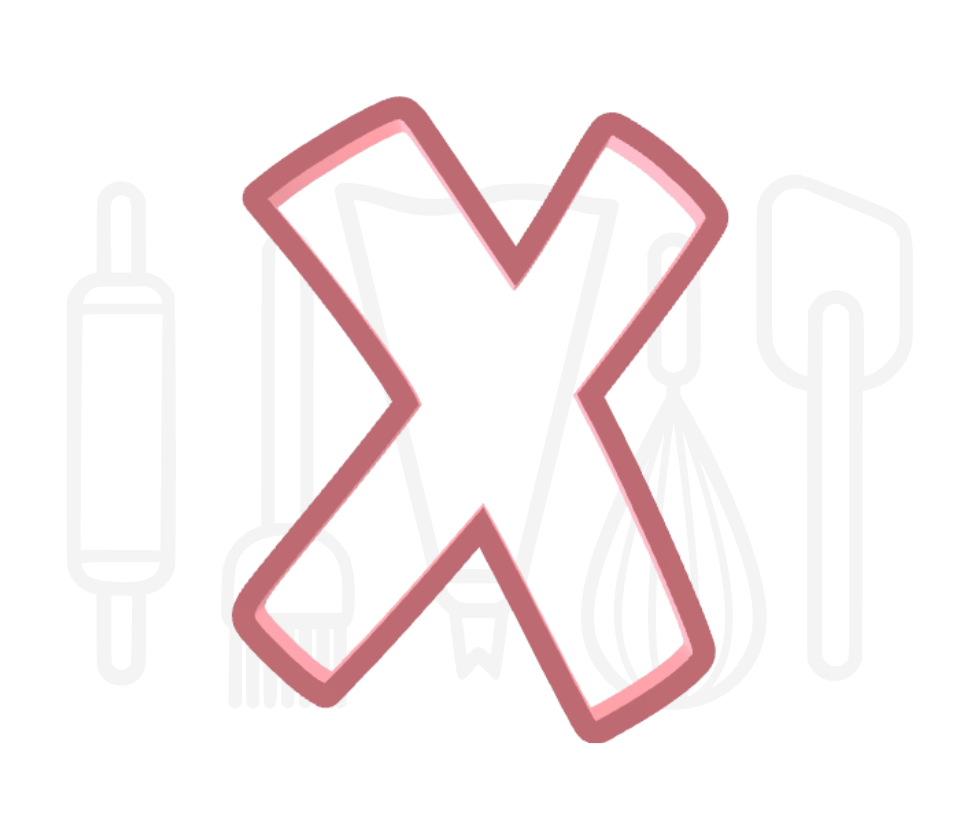 Letter X uitsteker - Speels - 3D geprint