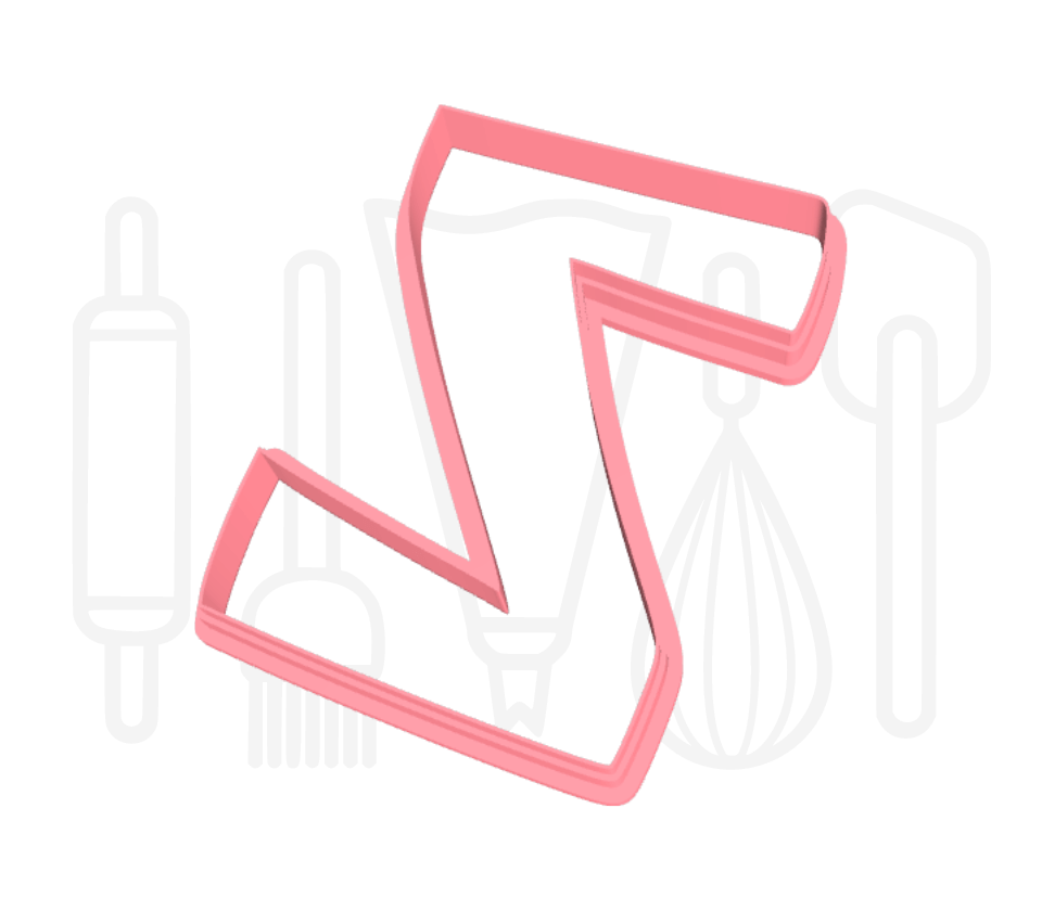 Letter Z uitsteker - Speels - 3D geprint