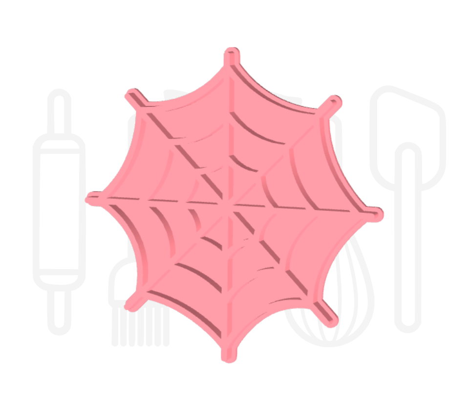 Spinnenweb uitsteker + stempel - 3D-geprint