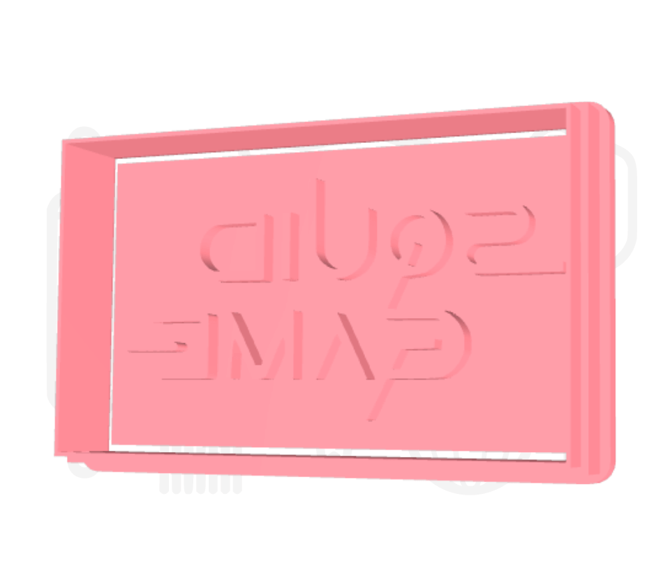Squid game logo uitsteker + stempel - 3D geprint