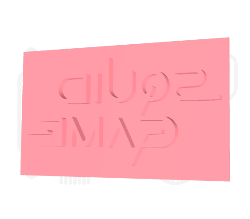 Squid game logo uitsteker + stempel - 3D geprint