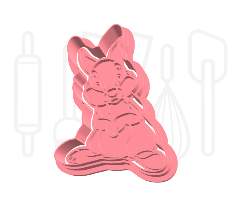 Stampertje uitsteker + stempel - 3D-geprint