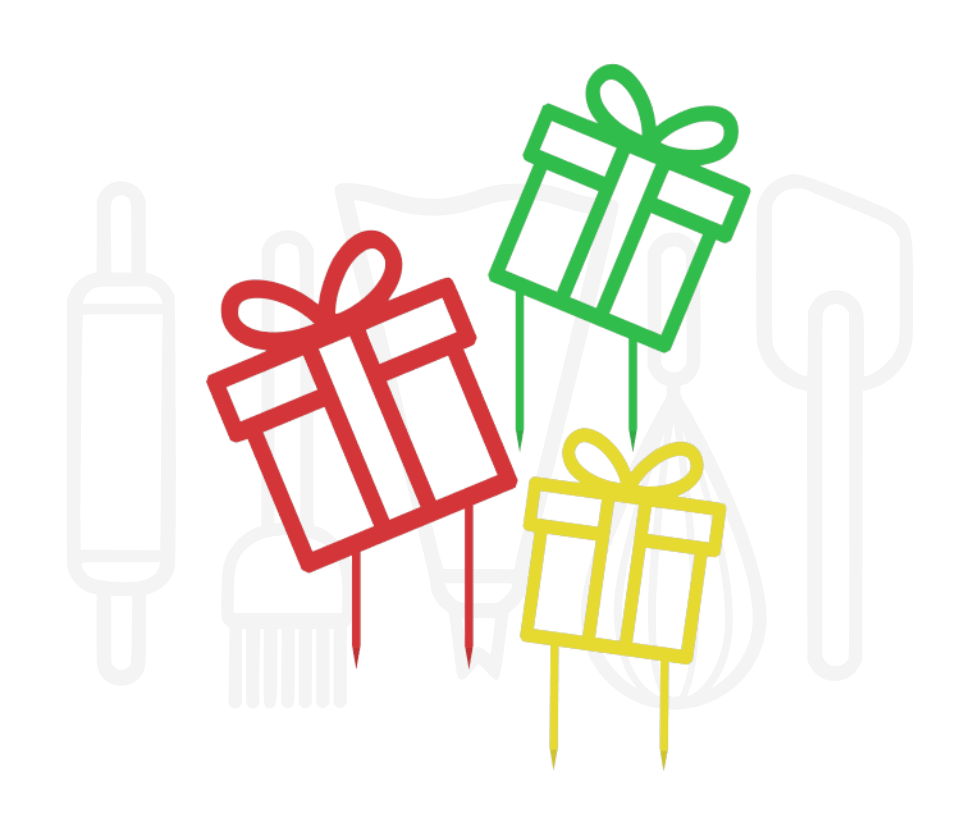 Taarttopper - Cadeau's set/3