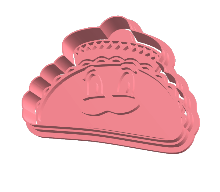 Taco uitsteker + stempel - 3D-geprint