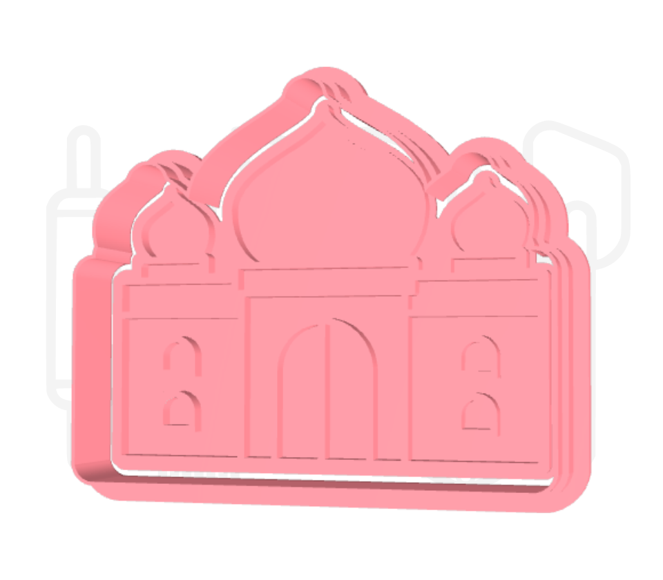 Taj Mahal uitsteker + stempel - 3D-geprint