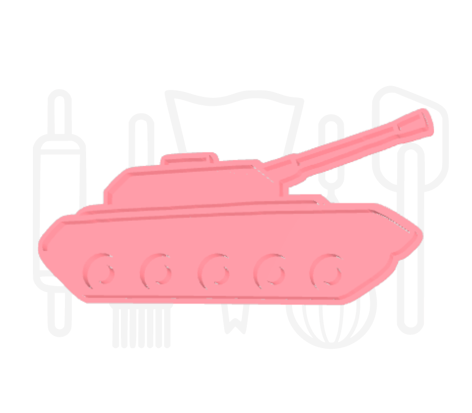 Tank uitsteker + stempel - 3D-geprint