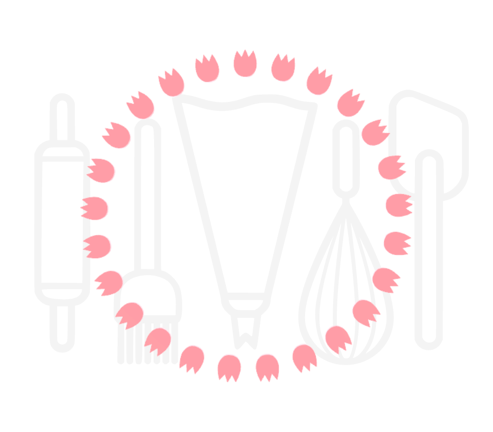 Fondant stempel Tulpenrand - 3D Geprint