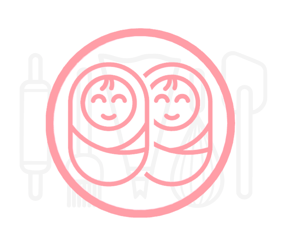 Fondant stempel Tweeling baby - 3D Geprint