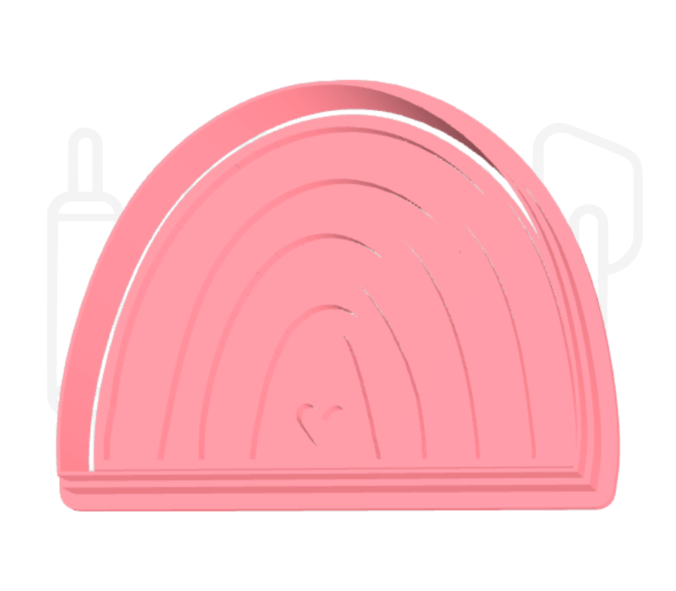 Regenboog uitsteker + stempel - 3D-geprint