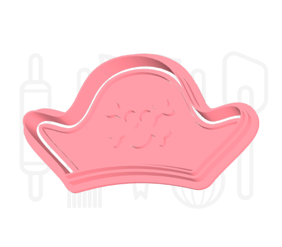 Piratenhoed uitsteker + stempel - 3D-geprint